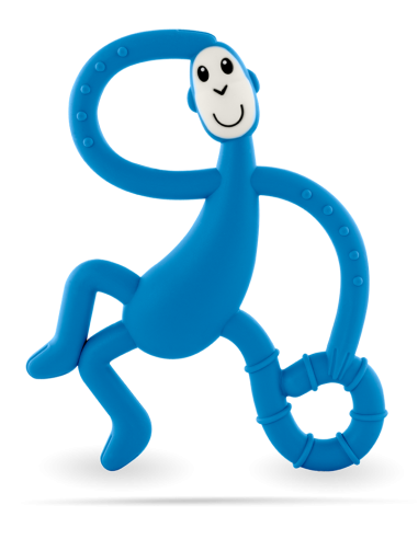 Gryzak Terapeutyczny ze Szczoteczką Dancing Matchstick Monkey Niebieski