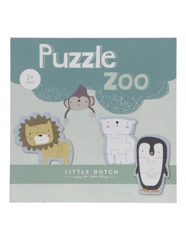 Puzzle Zoo-6 elementów +2 lala, Little Dutch