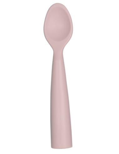 Łyżeczka silikonowa do nauki samodzielnego jedzenia różowa, Minikoioi