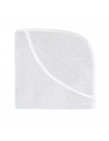 Ręcznik z kapturkiem Owieczka 95x95cm - biały